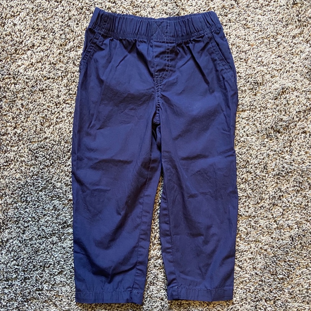 Carters slip on blue slacks NWOT size 3T
